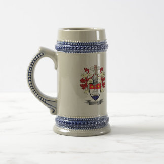 Gunn Family Crest Coat of Arms Beer Stein
