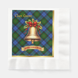 Gunn Personalized Tartan Christmas Napkins