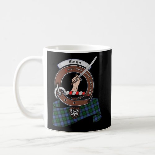 Gunn Scottish Clan Badge Tartan Coffee Mug