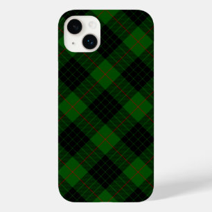 Gunn tartan green black plaid Case-Mate iPhone 14 plus case