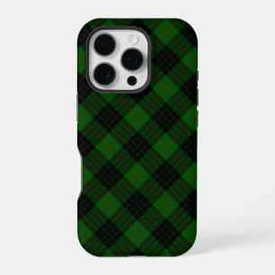 Gunn tartan green black plaid iPhone 16 pro case