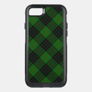 Gunn tartan green black plaid OtterBox commuter iPhone SE/8/7 case