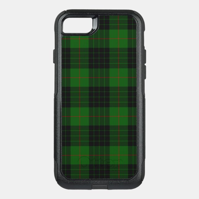 Gunn tartan green black plaid otterbox iPhone case (Back)