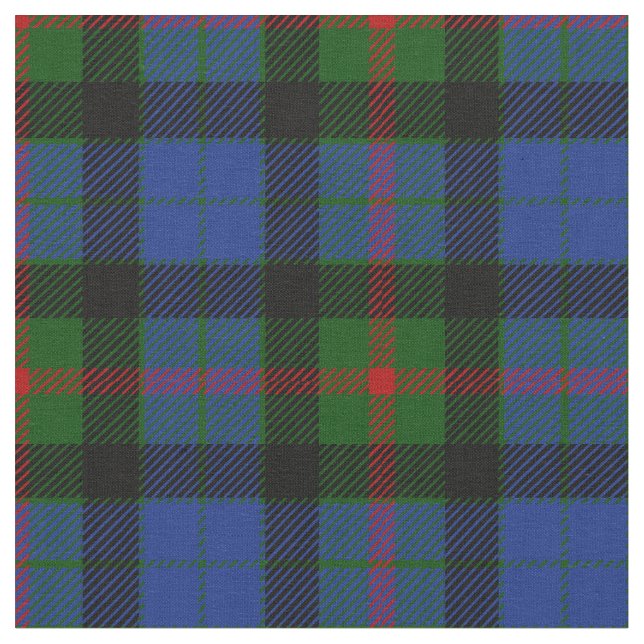 Gunn Tartan Print Fabric (Close Up)