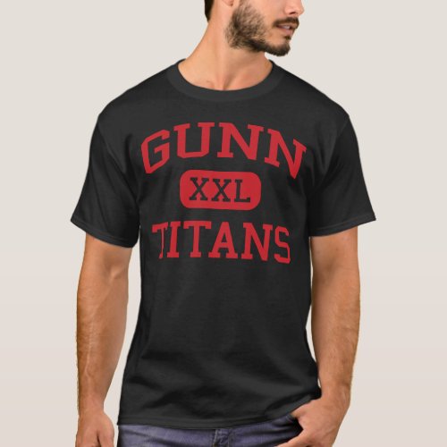 Gunn _ Titans _ High School _ Palo Alto California T_Shirt