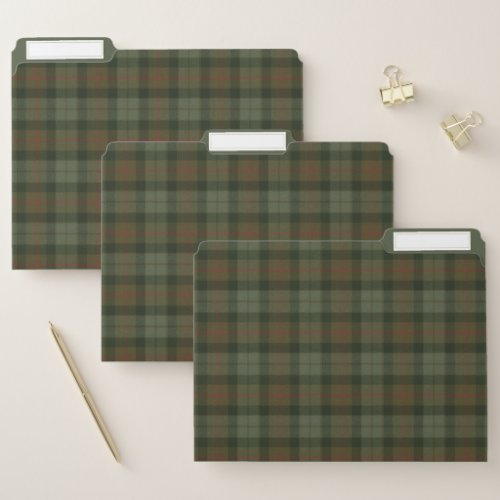 Gunn Weathered Original Scottish Tartan File Folder