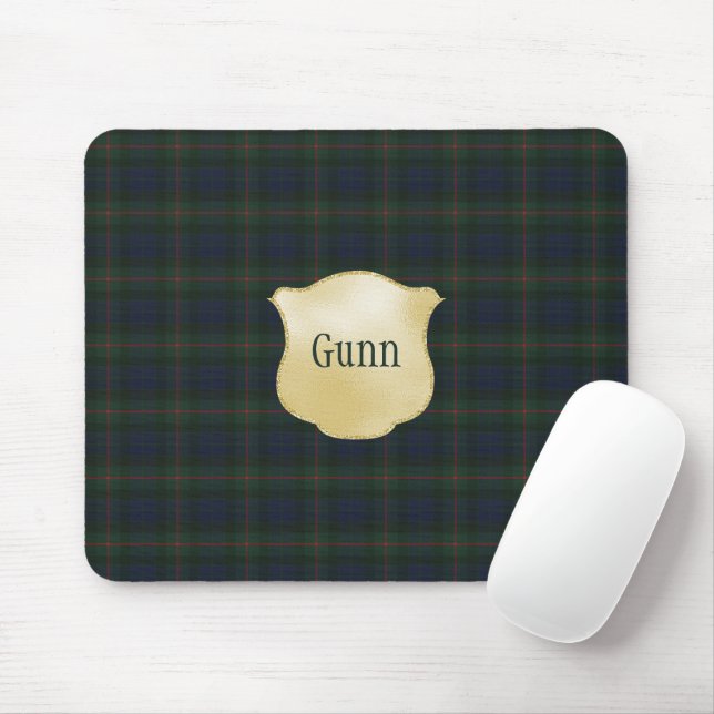 Gunn Weathered Original Scottish Tartan Mouse Pad (With Mouse)