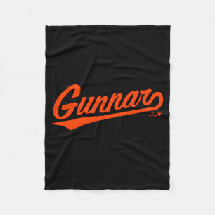Gunnar Henderson Baltimore Text Baltimore Baseball Fleece Blanket