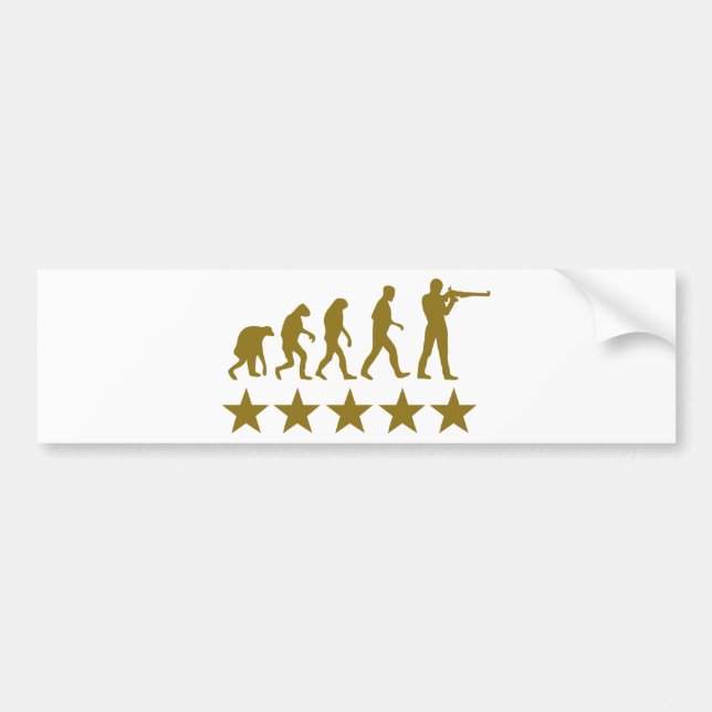 gunner evolution 5 stars bumper sticker (Front)