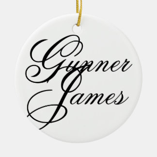 Gunner James Ceramic Ornament