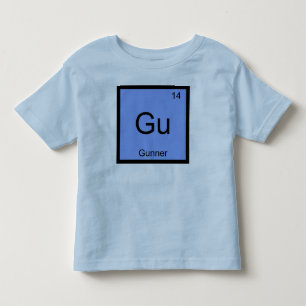 Gunner Name Chemistry Element Periodic Table Toddler T-shirt
