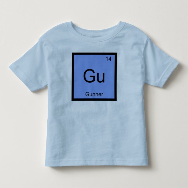 Gunner  Name Chemistry Element Periodic Table Toddler T-shirt (Front)