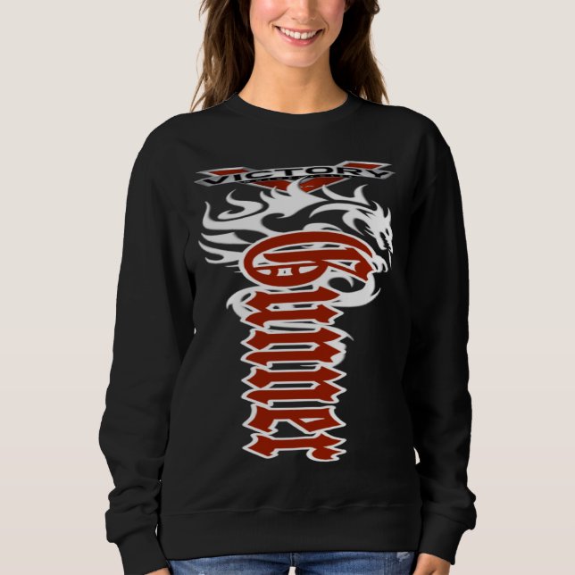 Gunner Tribal Motorcycle Sweatshirt (Front)