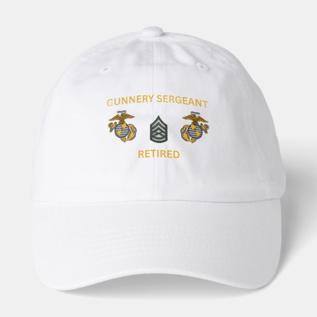 Gunnery Sergeant Retired Hat (Front)