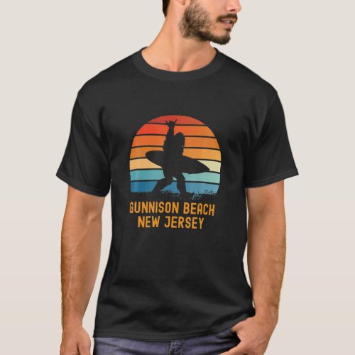 Gunnison Beach _ New Jersey Sasquatch Souvenir T_Shirt