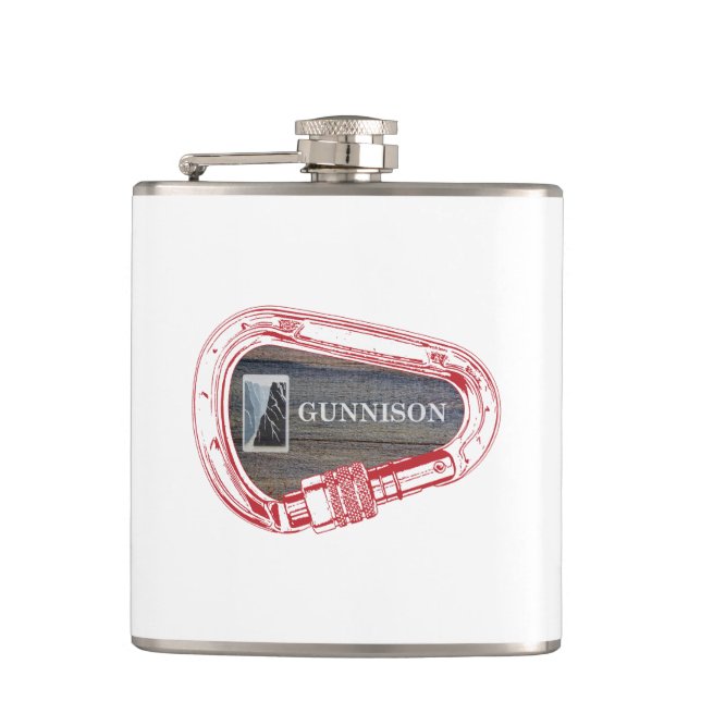 Gunnison Climbing Carabiner Flask (Front)