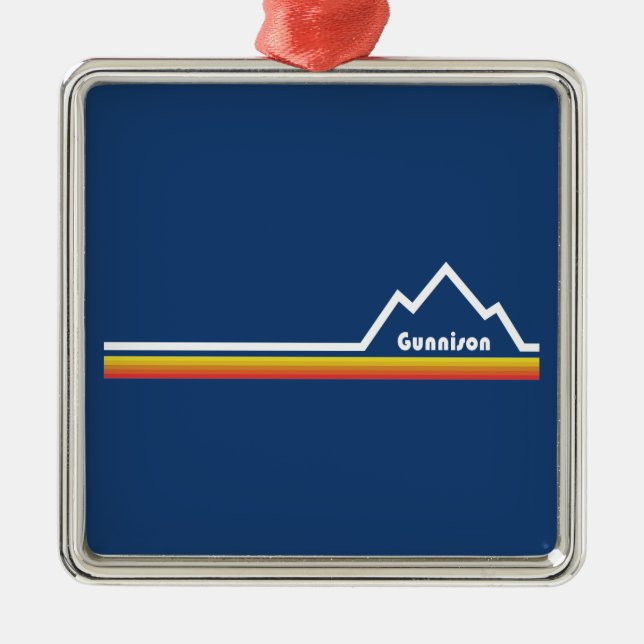Gunnison, Colorado Metal Ornament (Front)