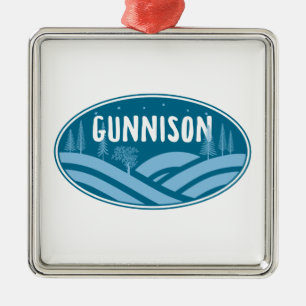 Gunnison Colorado Outdoors Metal Ornament