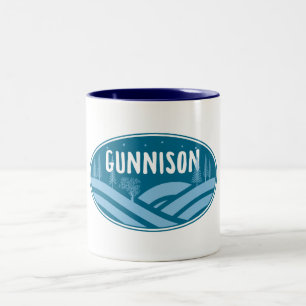Gunnison Colorado Outdoors Two-Tone Coffee Mug
