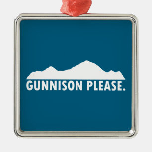 Gunnison Colorado Please Metal Ornament