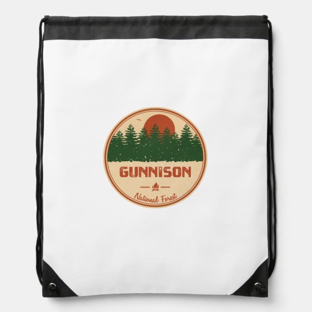 Gunnison National Forest Drawstring Bag (Front)