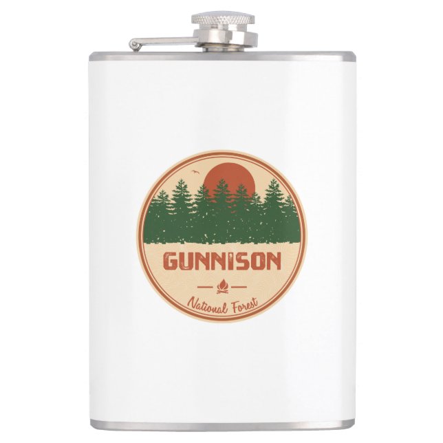 Gunnison National Forest Flask (Front)