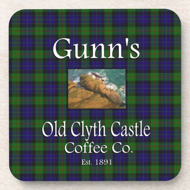 Gunn's Old Clyth Castle Coffee Co. Drink Coaster (Front)