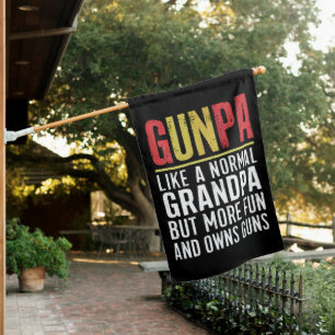 Gunpa Like A Normal Grandpa But More Fun And Owns House Flag