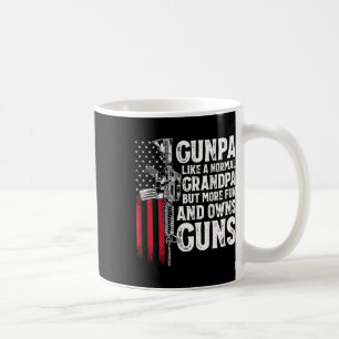 Gunpa Like A Normal Grandpa Fun And Owns Guns (on Coffee Mug