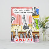 GunPlay Funny Cartoon (Standing Front)