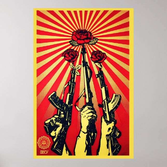 Guns and Roses, 2007 shepard fairey Poster (Front)