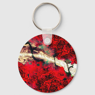 Guns and roses keychain