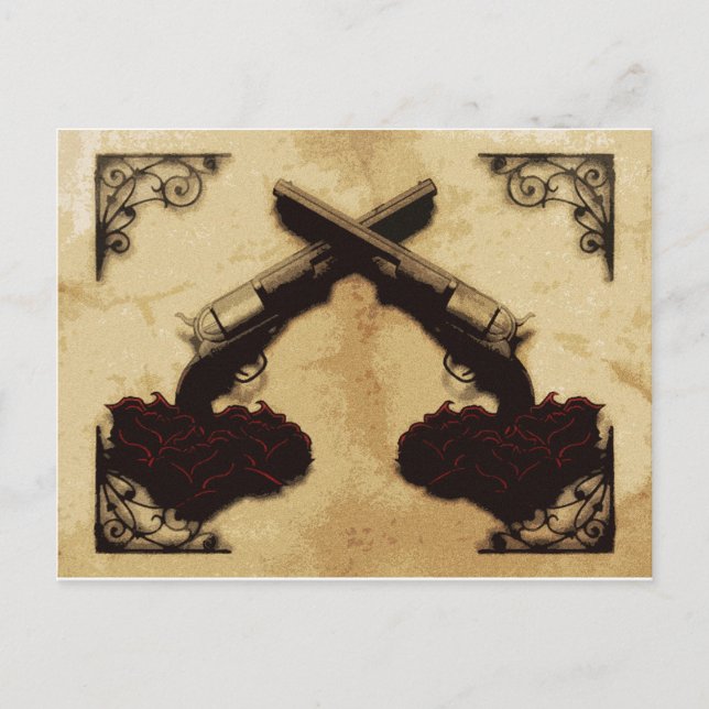 Guns and Roses Postcard (Front)