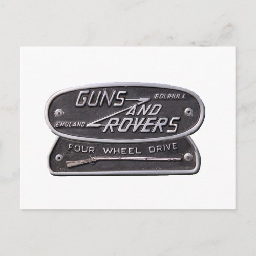 Guns and Rovers Logo3png Postcard