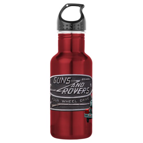 Guns and Rovers Red Rover Stainless Steel Water Bottle