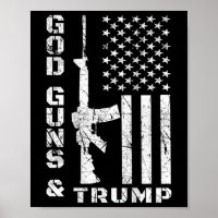 Guns And Trump 2nd Amendment Flag Ar15 (back) 