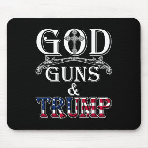 Guns And Trump Shirt 2nd Amendment T Shirt Trump 4 Mouse Pad