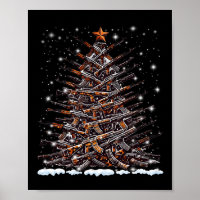 Guns Christmas Tree Funny Men Xmas 2024 For Gun Lo