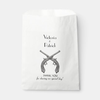 Guns Custom Thank You Favor Bag