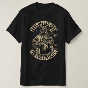 guns defend you for two testicles veteran day T-Shirt
