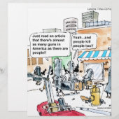 Guns Don't Kill Funny Gifts, Tees & Cards (Front/Back)