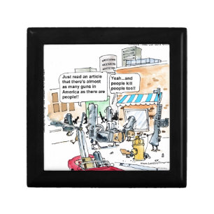 Guns Don't Kill Funny Gifts, Tees & Cards Jewelry Box