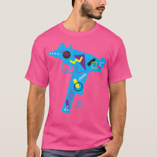 Guns Dot Com Uzi 80'S Retrowave T-Shirt