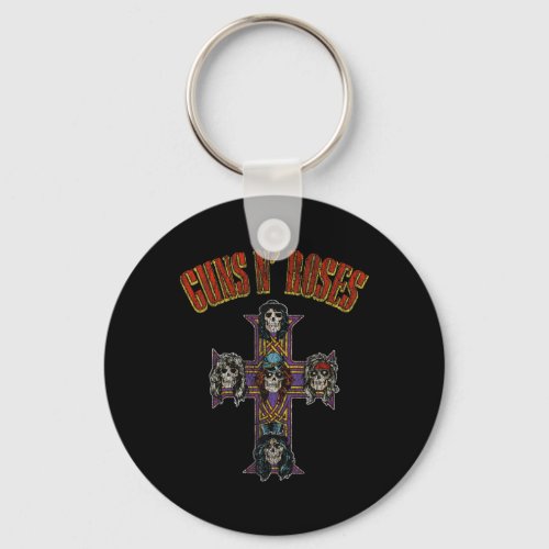 Guns N39 Roses Cross Arch  Keychain