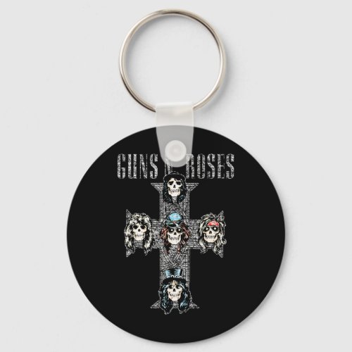 Guns N39 Roses Official Vintage Cross  Keychain