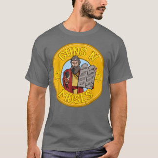 Guns N Moses Jewish Passover Pun Israeli Defense F T-Shirt