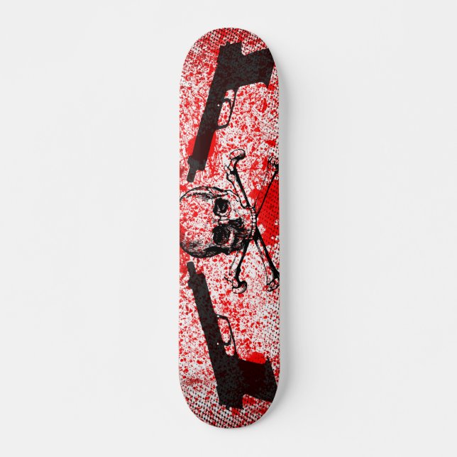 Guns n Skull Skateboard (Front)