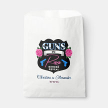 Guns or Roses Gender Reveal Baby Shower Pink/Blue