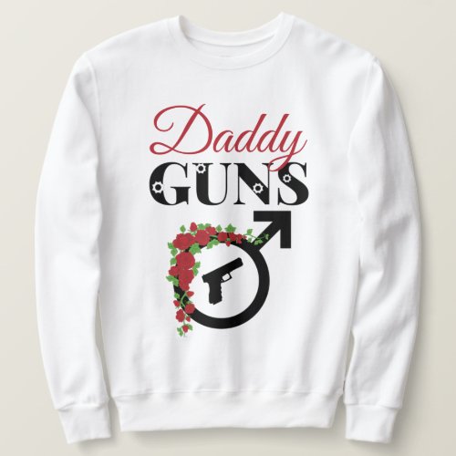 Guns or Roses Gender Reveal Baby Shower Sweatshirt