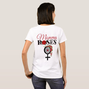 Guns or Roses Gender Reveal Mommy Roses T-Shirt